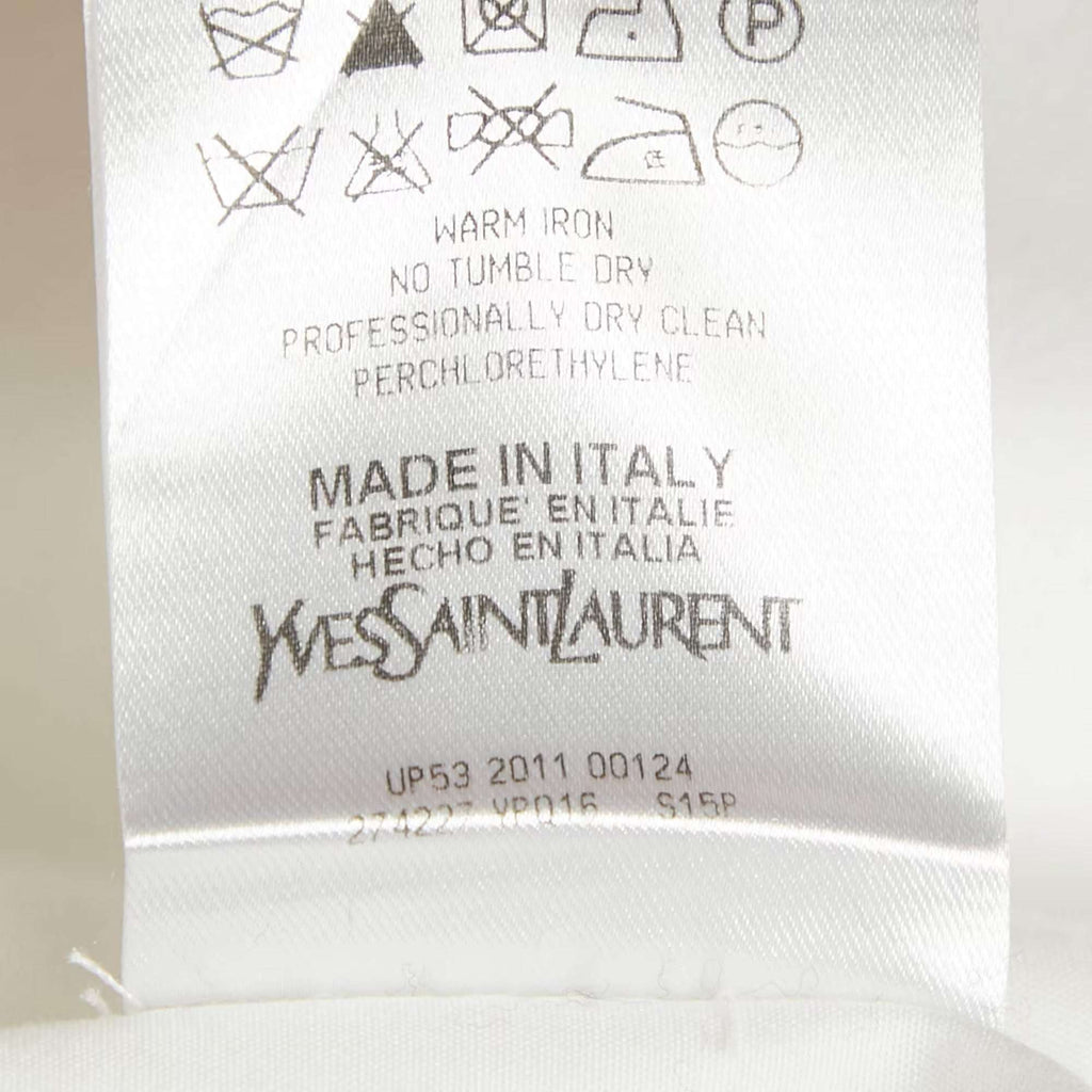 Yves Saint Laurent White Cotton Long Sleeve Shirt L