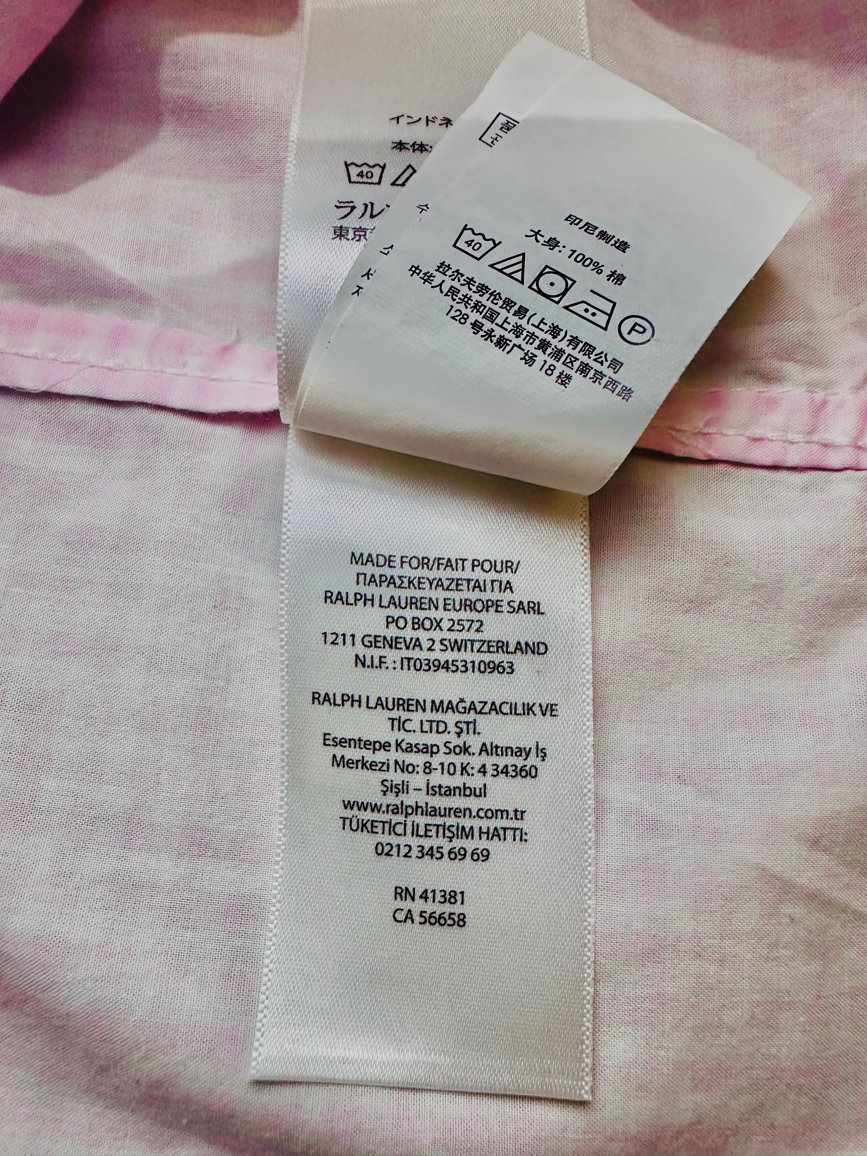 Polo Ralph Lauren Pink Checked
Casual Shirt Men’s