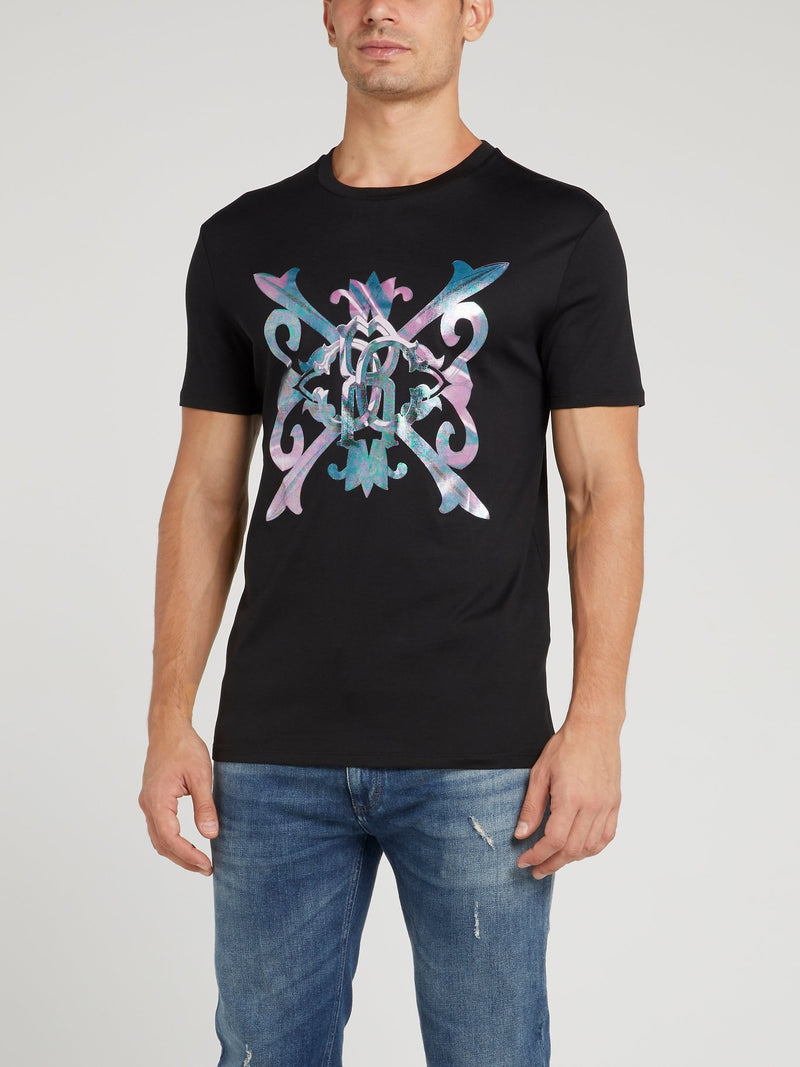 ROBERTO CAVALLI BLACK
BAROQUE PRINTED TEES Men’s