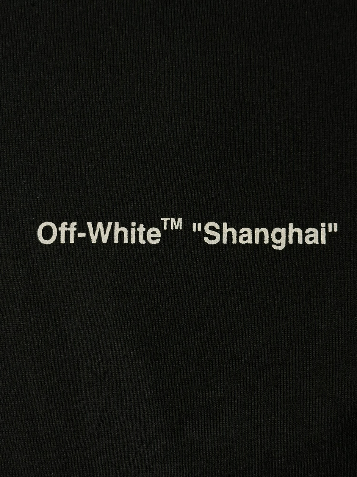 Off-White c/o Virgil Abloh "Shanghai" Reel Department Store Arrow T-Shirt - Black Pre-Owned