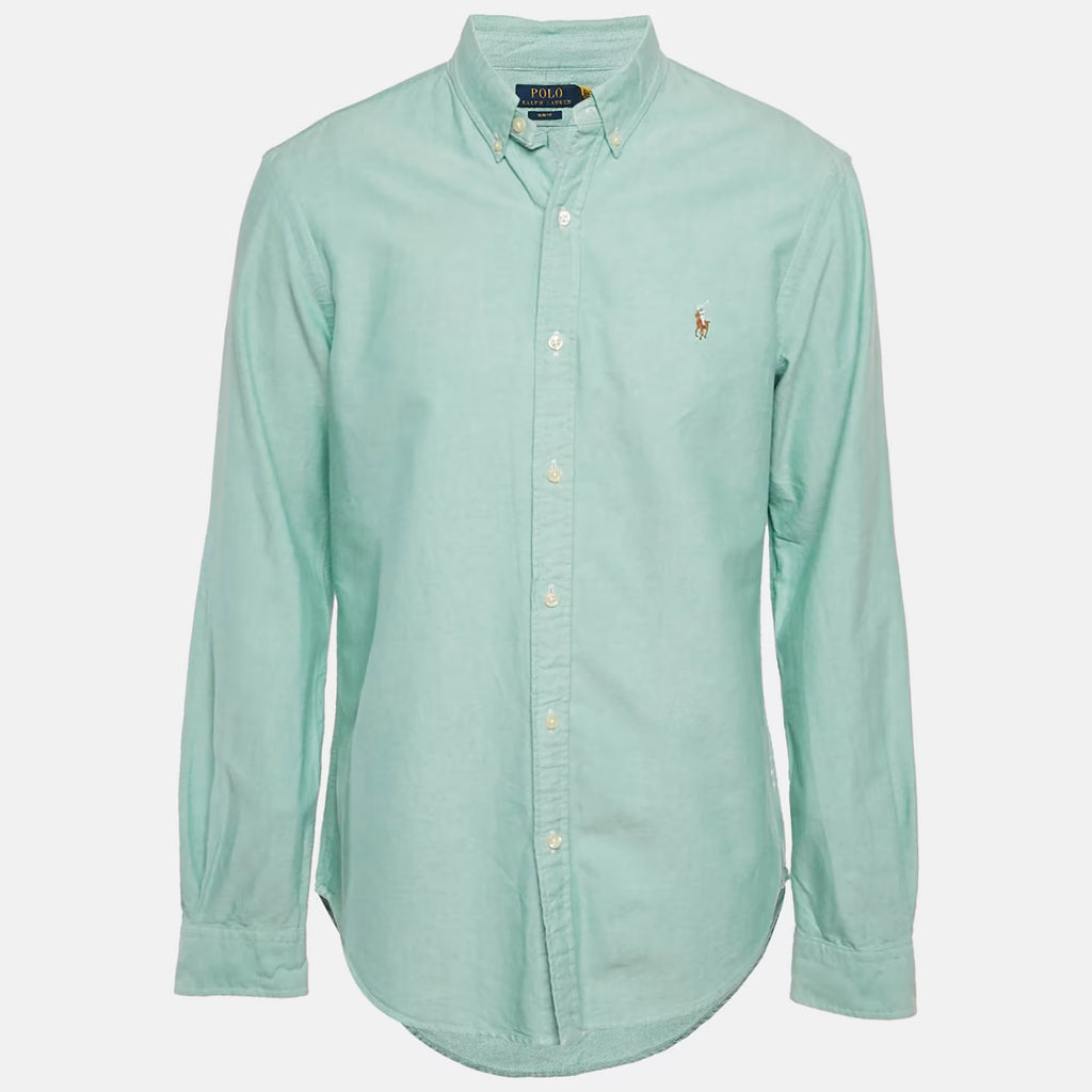 Polo Ralph Lauren Green Cotton Slim Fit Shirt L