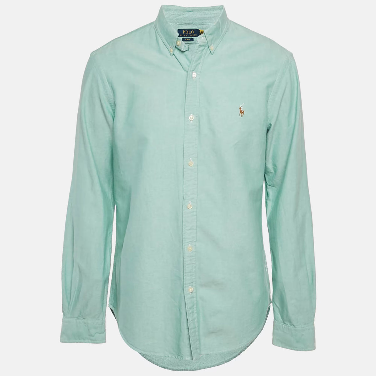 Polo Ralph Lauren Green Cotton Slim Fit Shirt L