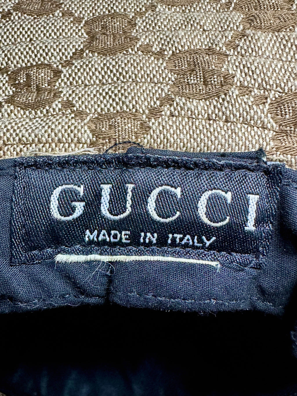 Gucci GG pre-owned Cotton Canvas Bucket Hat with Web Stripe Unisex