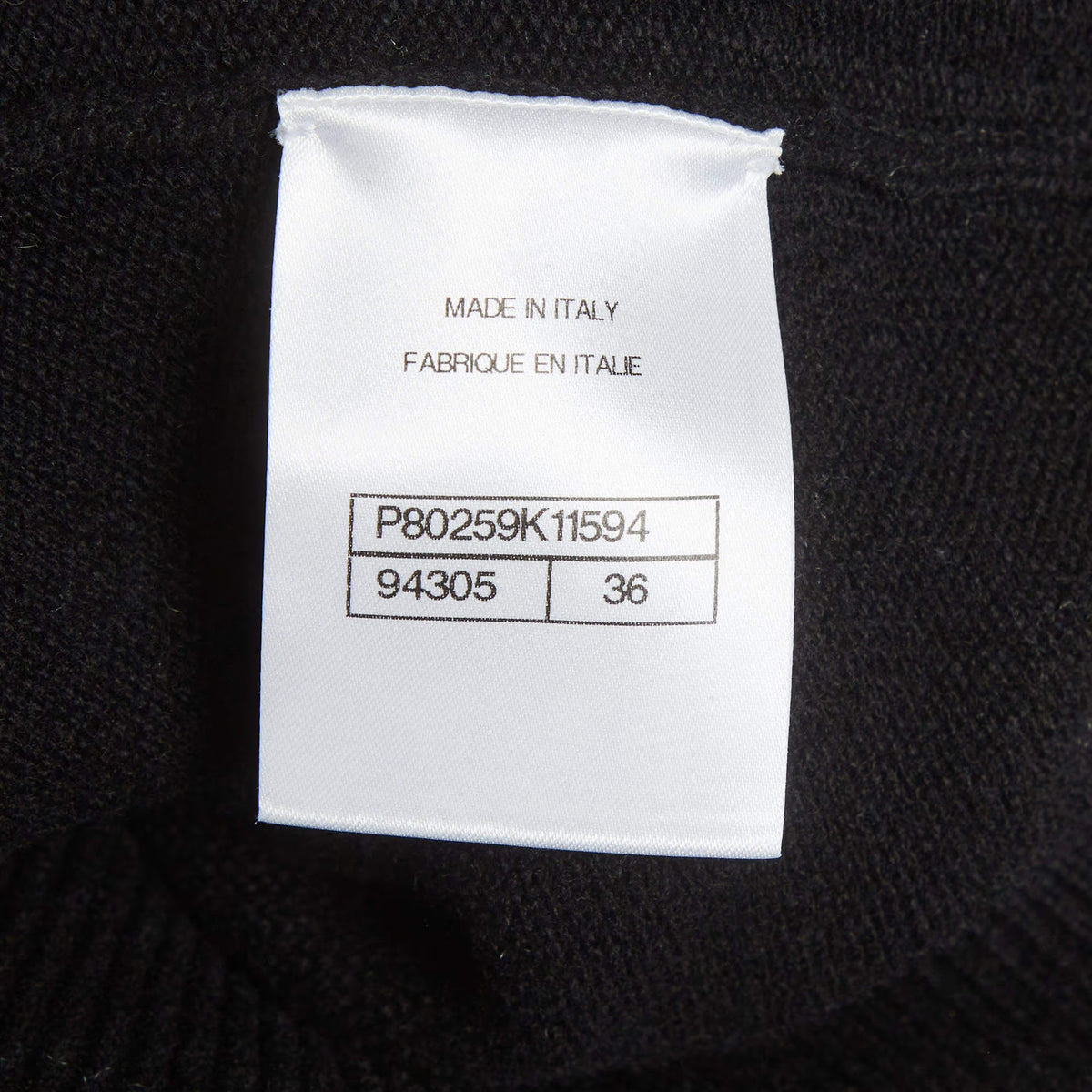 Chanel Black Knit Strappy Mini Dress S