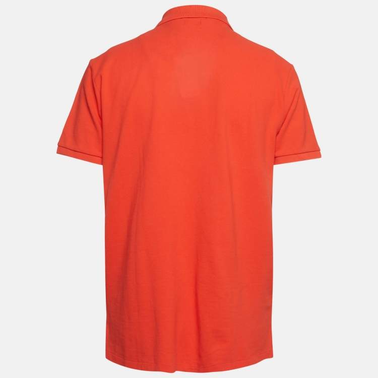 Polo Ralph Lauren Red Cotton Pique Polo T-Shirt L