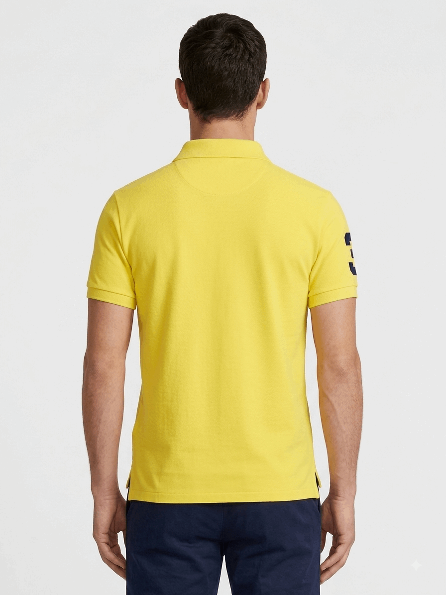 Polo Ralph Lauren Yellow Menswear Polo T-Shirt Size M