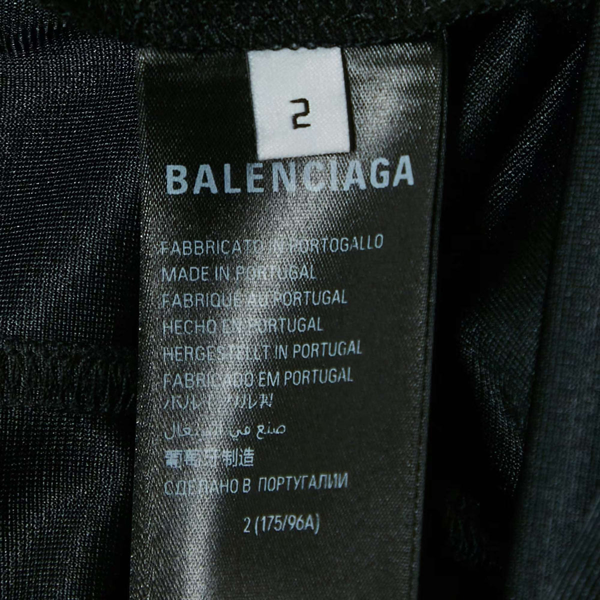 Balenciaga Black Logo Embroidery Cotton Knit Oversized Hoodie M