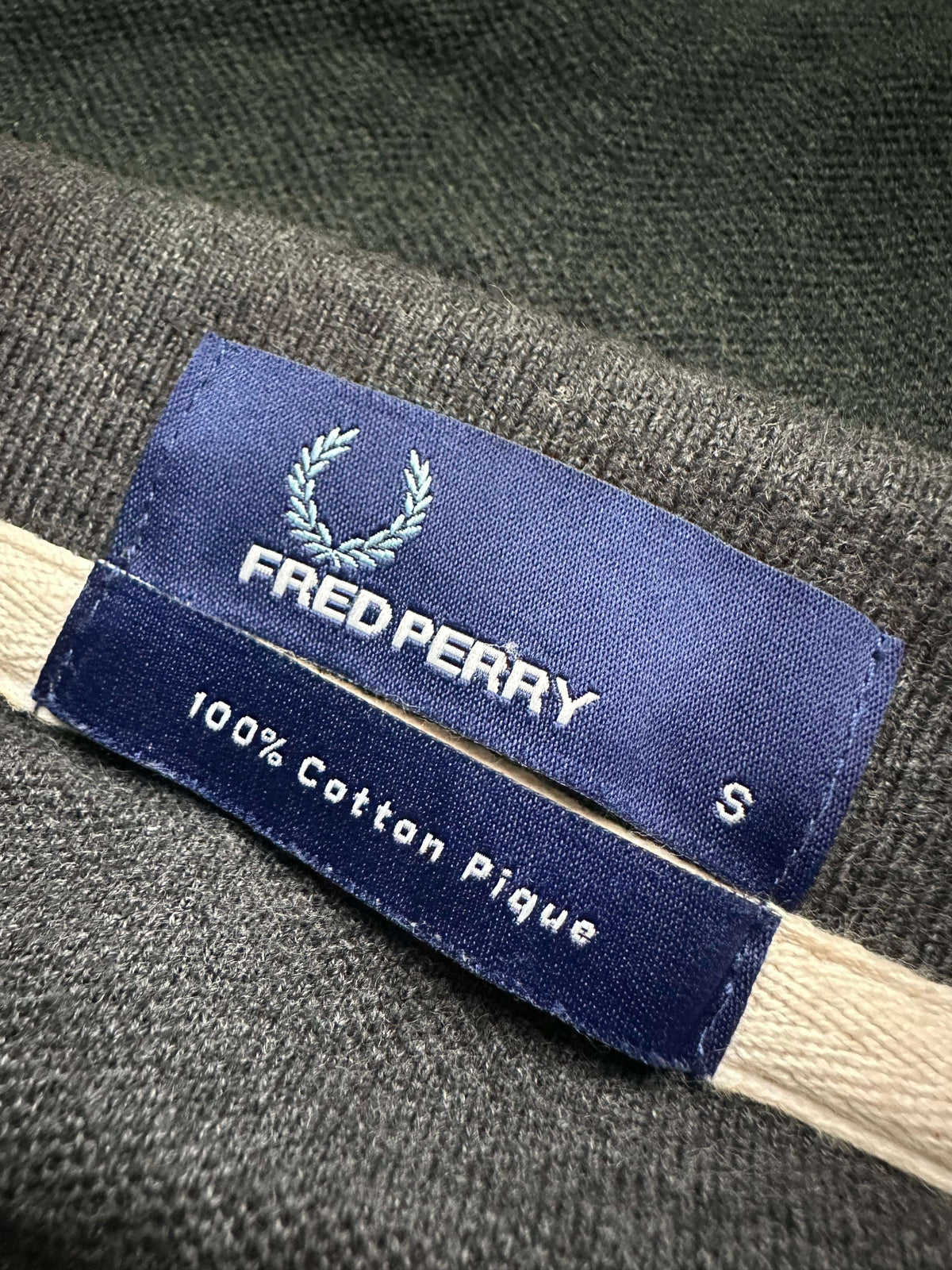 Fred Perry Men’s Long Sleeve Polo T-Shirt Size S