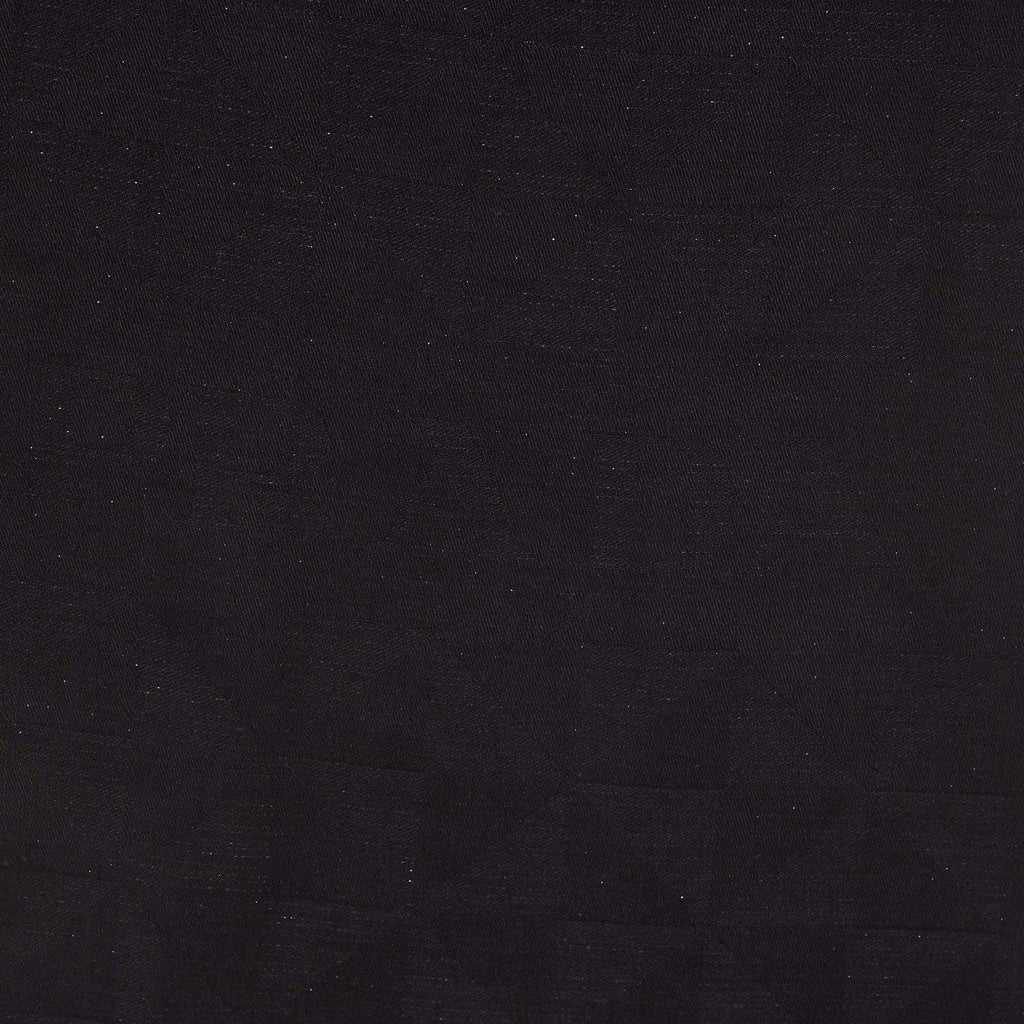 Prada Black Logo Geometric Jacquard Knit Wool and Silk Fringe Scarf