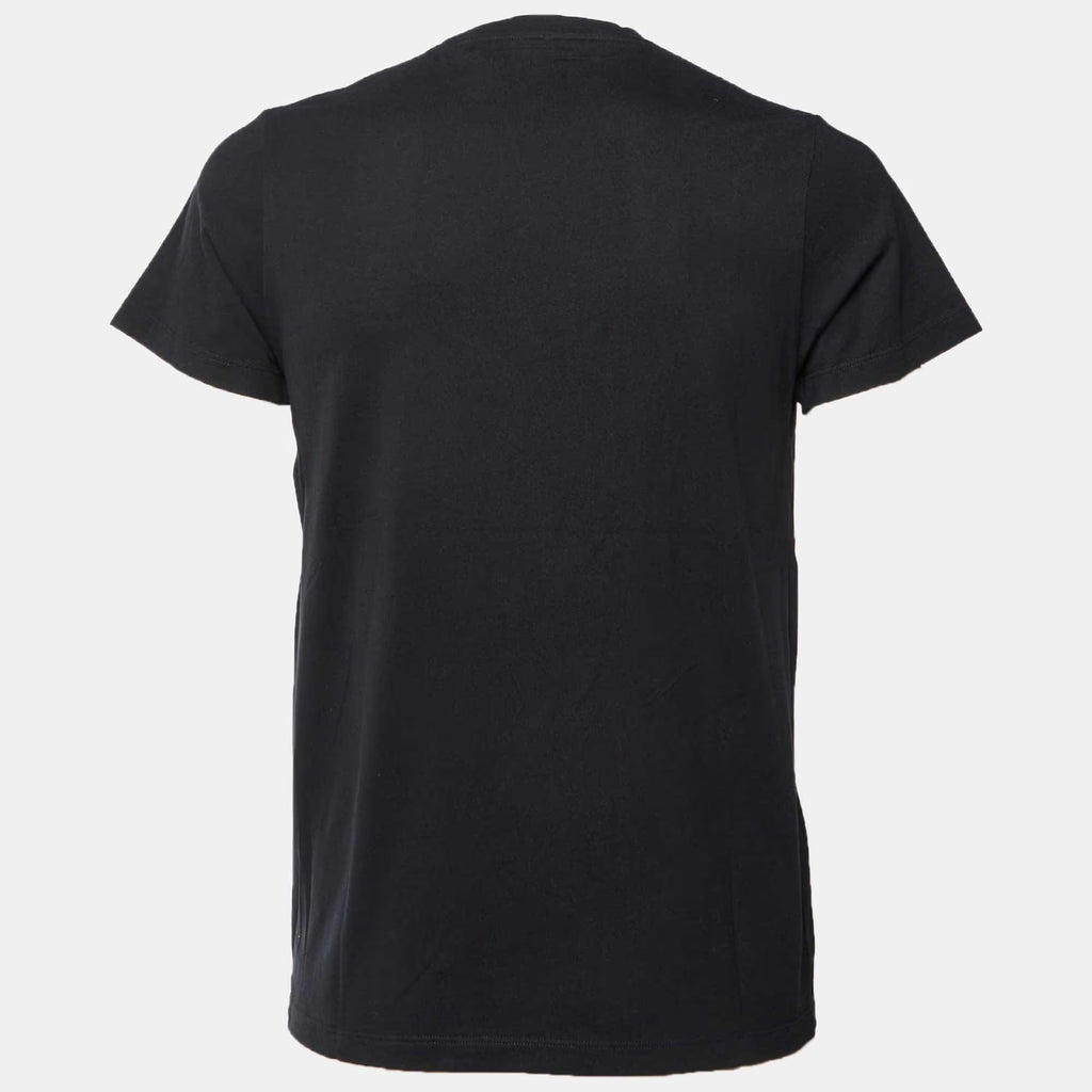 Loewe Black Anagram Embroidery Cotton Crew Neck T-Shirt S