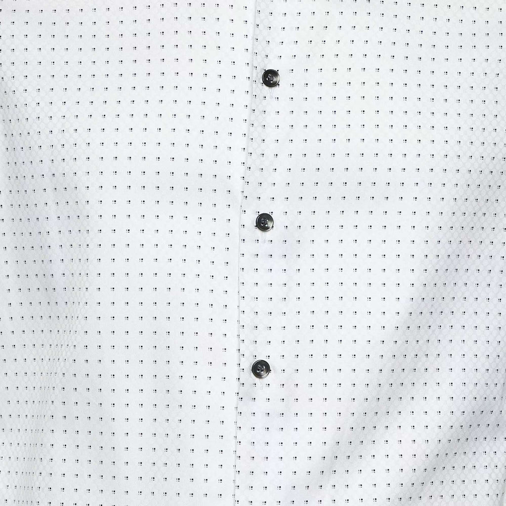 Giorgio Armani White Patterned Cotton Shirt M