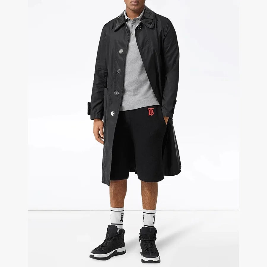 Burberry Embroidered Men's Grey Polo T-Shirt