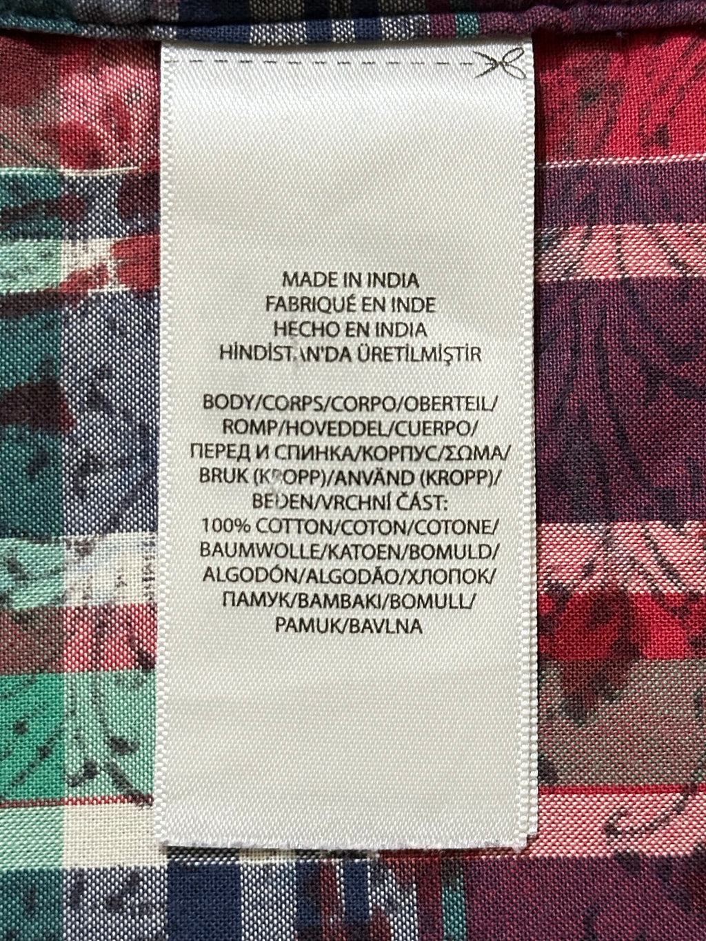POLO RALPH LAUREN MADRAS SHIRT XL