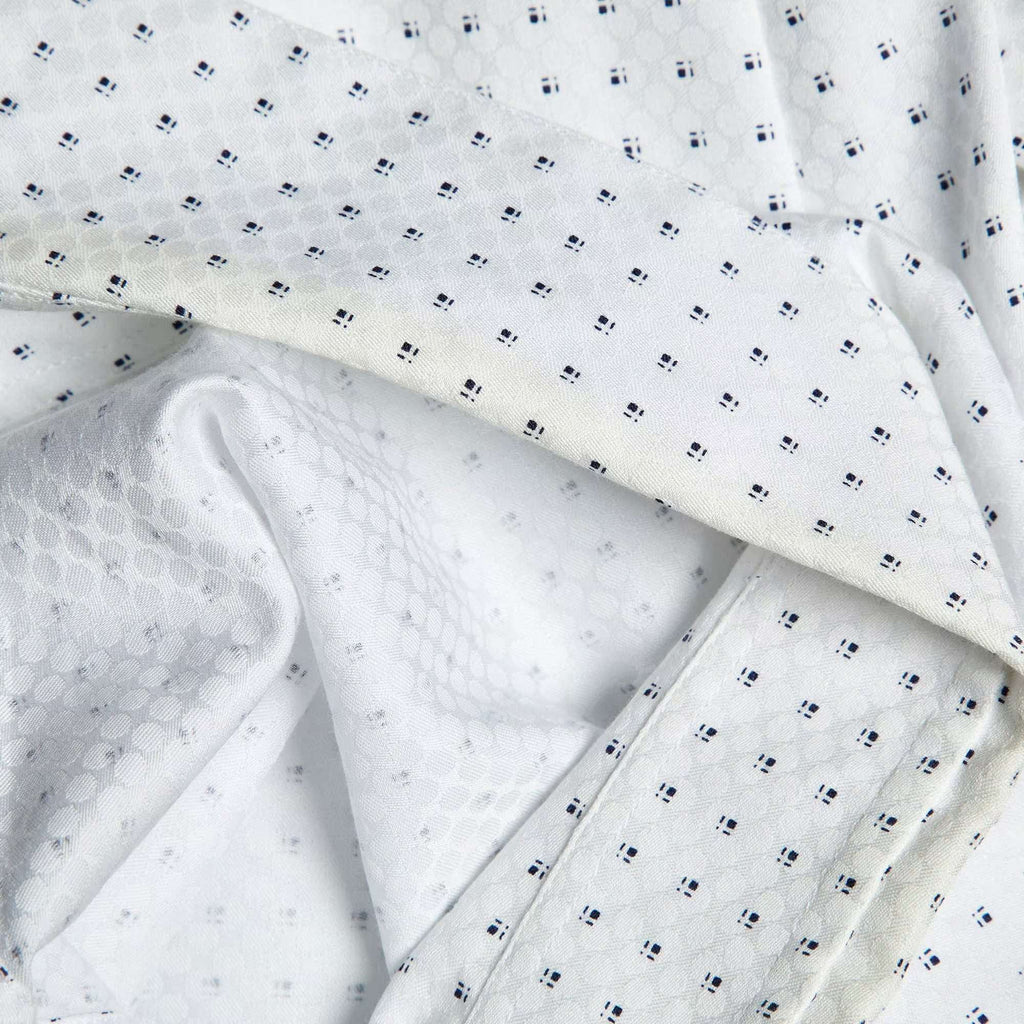 Giorgio Armani White Patterned Cotton Shirt M