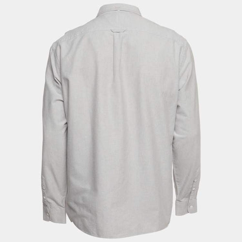 Burberry Grey Cotton Button Down Shirt XL