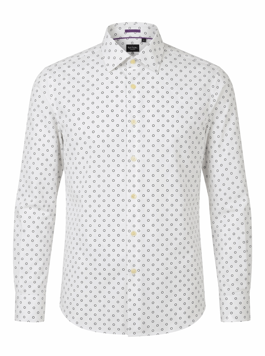 Paul Smith White Circle
Print Men’s Shirt
