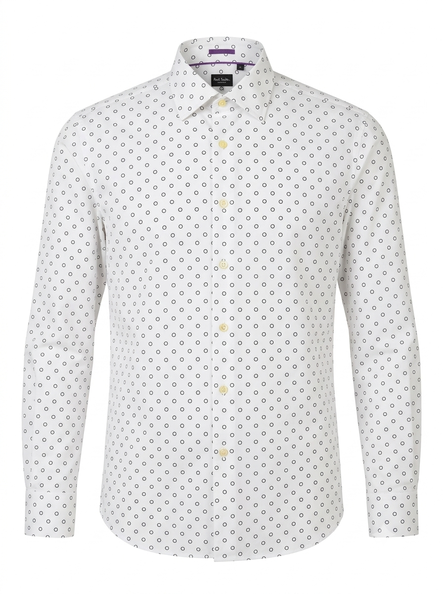 Paul Smith White Circle
Print Men’s Shirt