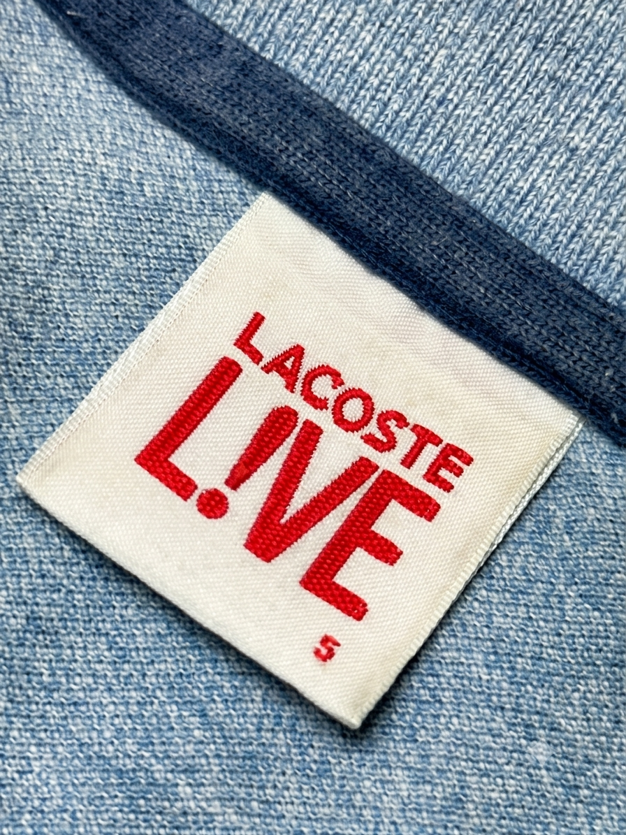 LACOSTE Heather Blue Cotton Polo Shirt Men’s Size M