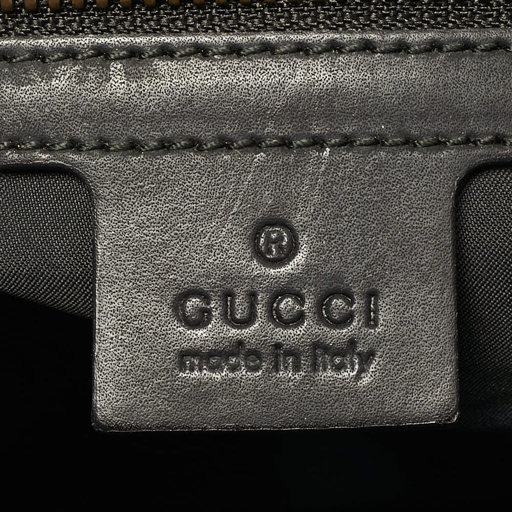 Gucci Angry Cat Beige/Black GG Supreme Canvas and Fabric Drawstring Backpacks
