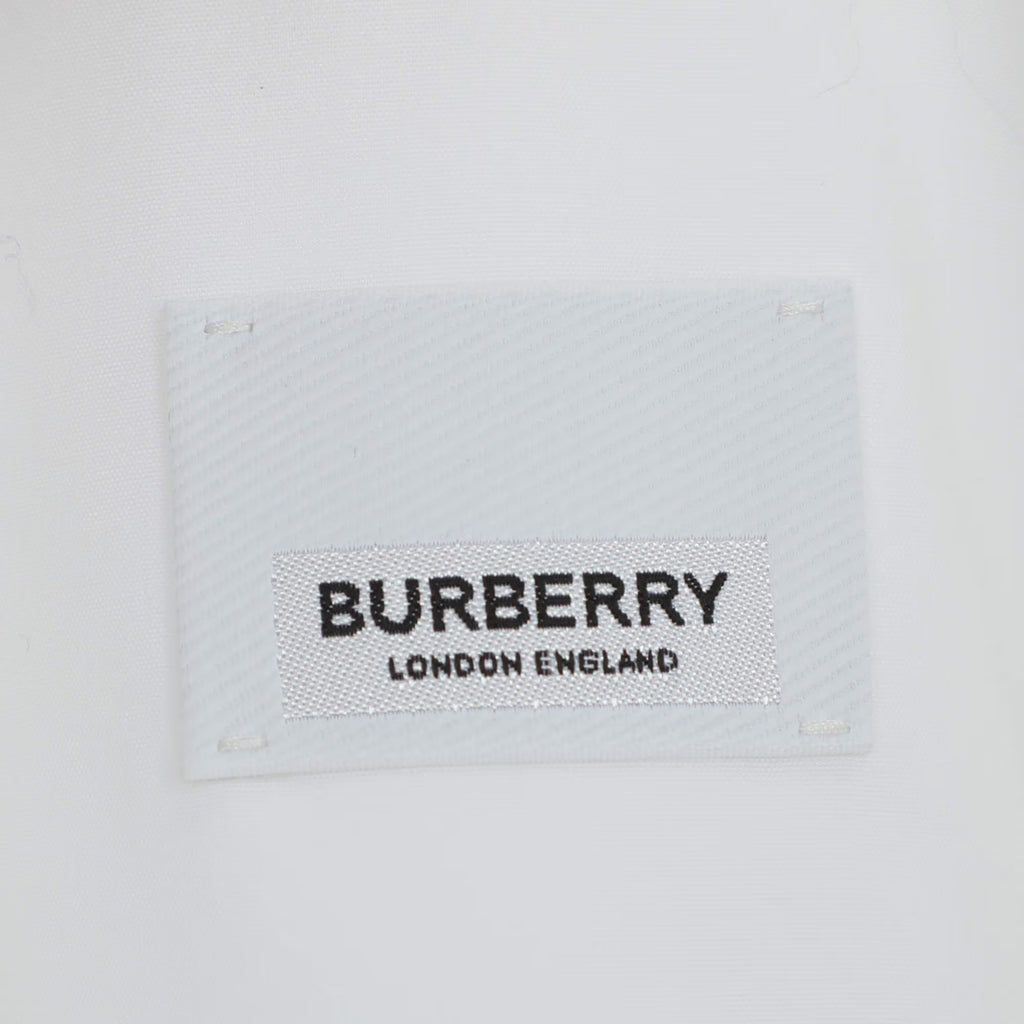 Burberry White Stretch Cotton Long Sleeve Shirt S
