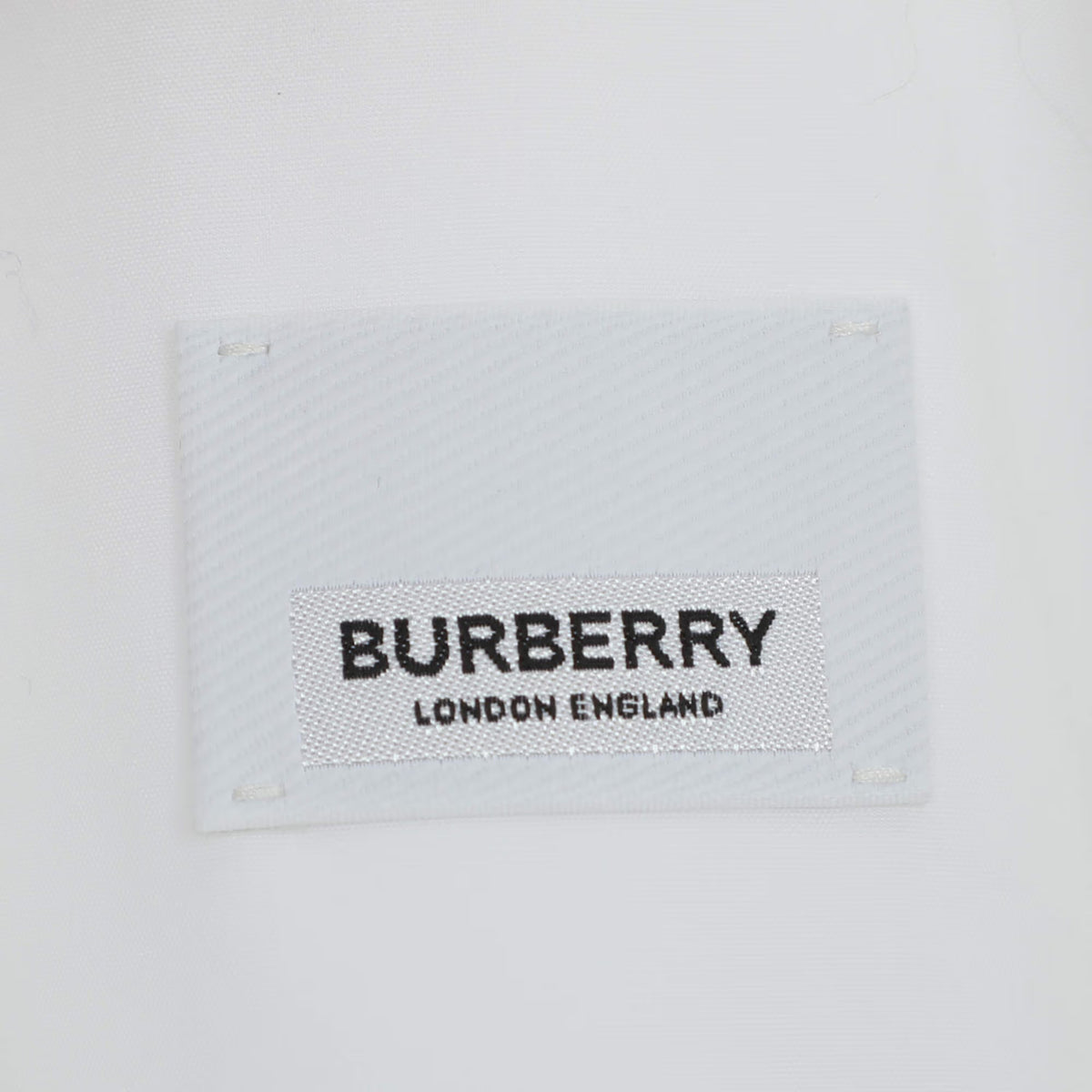 Burberry White Stretch Cotton Long Sleeve Shirt S