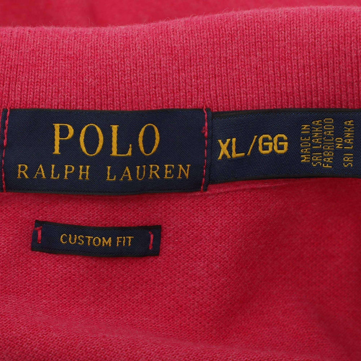 Polo Ralph Lauren Pink Cotton Pique Polo T-Shirt XL