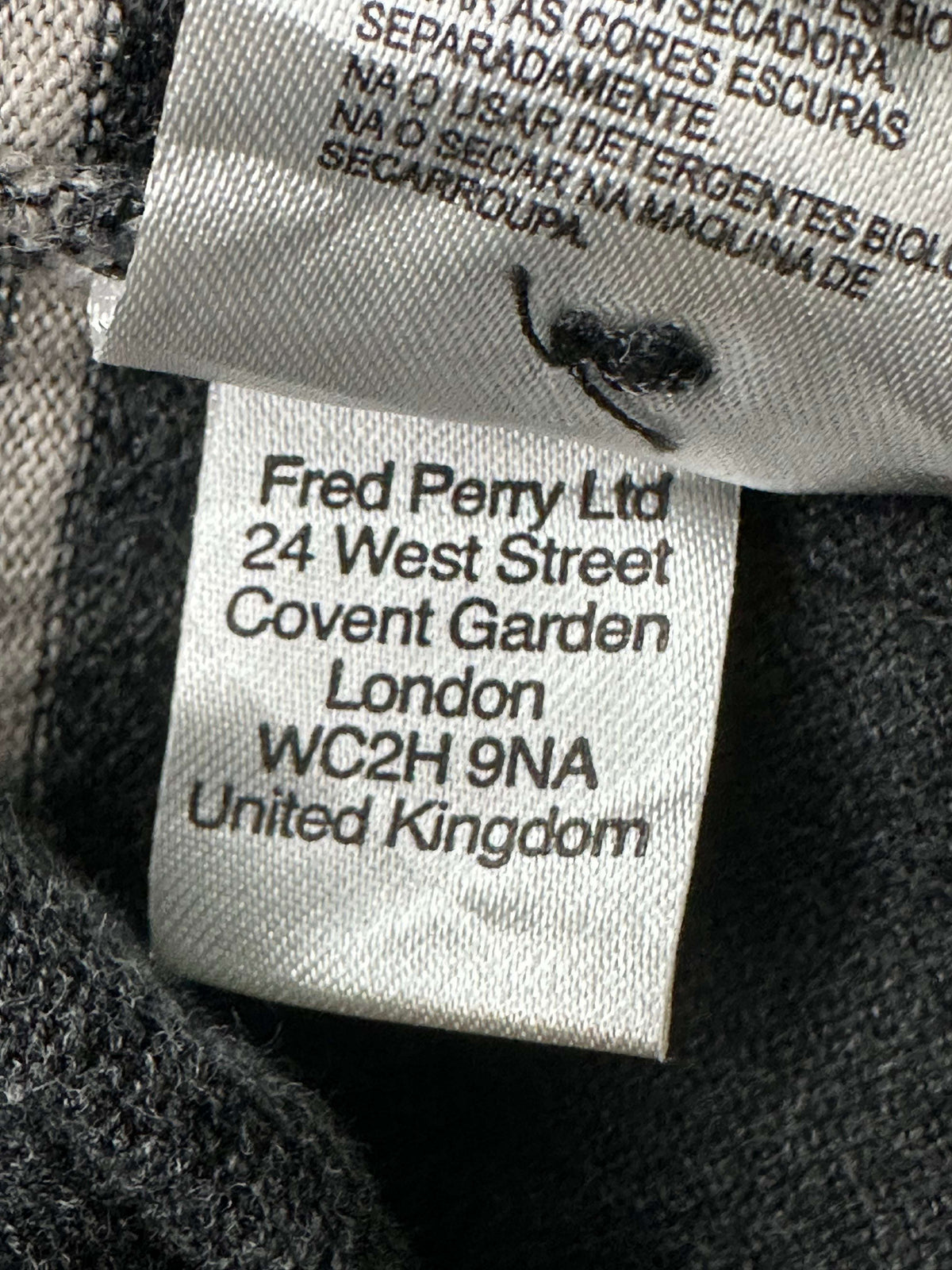 Fred Perry Men’s Long Sleeve Polo T-Shirt Size S