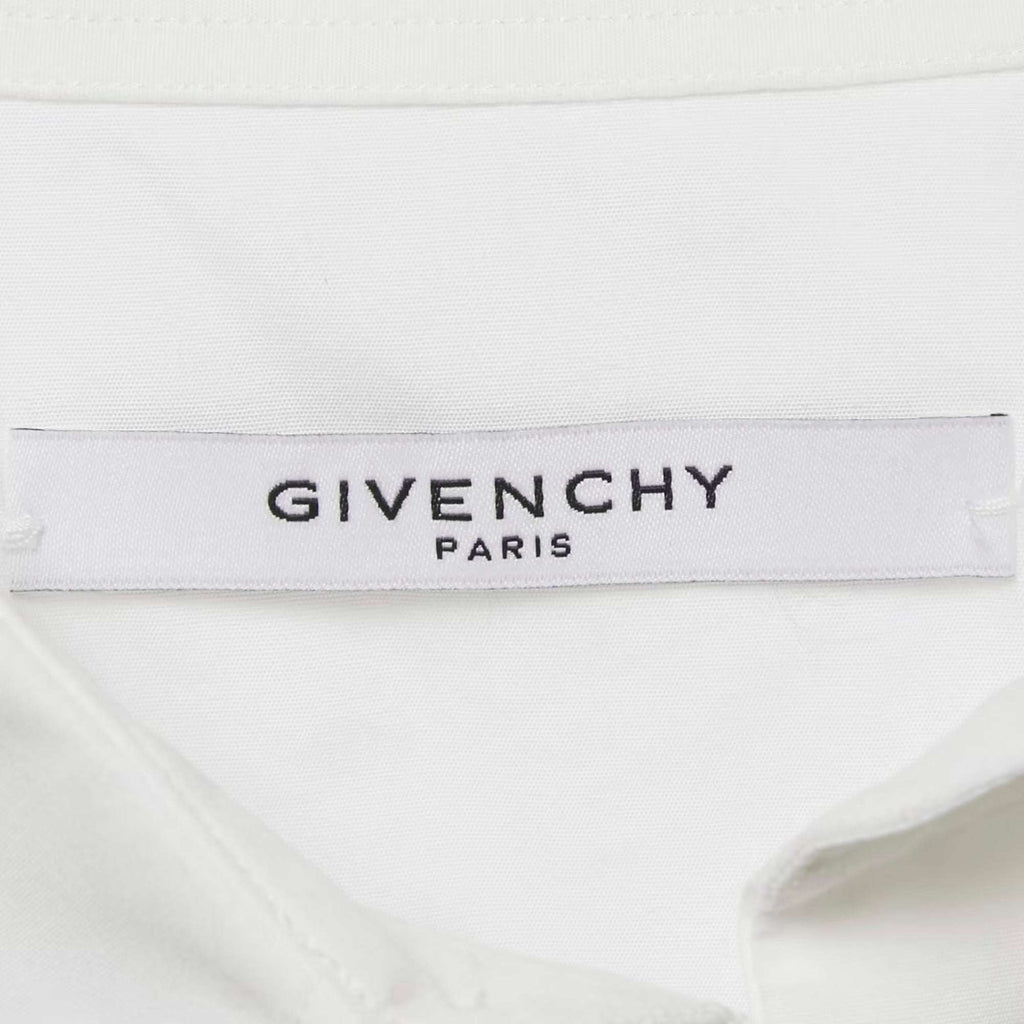 Givenchy White Cotton Thunder Panel Detail Button Front Shirt XXL
