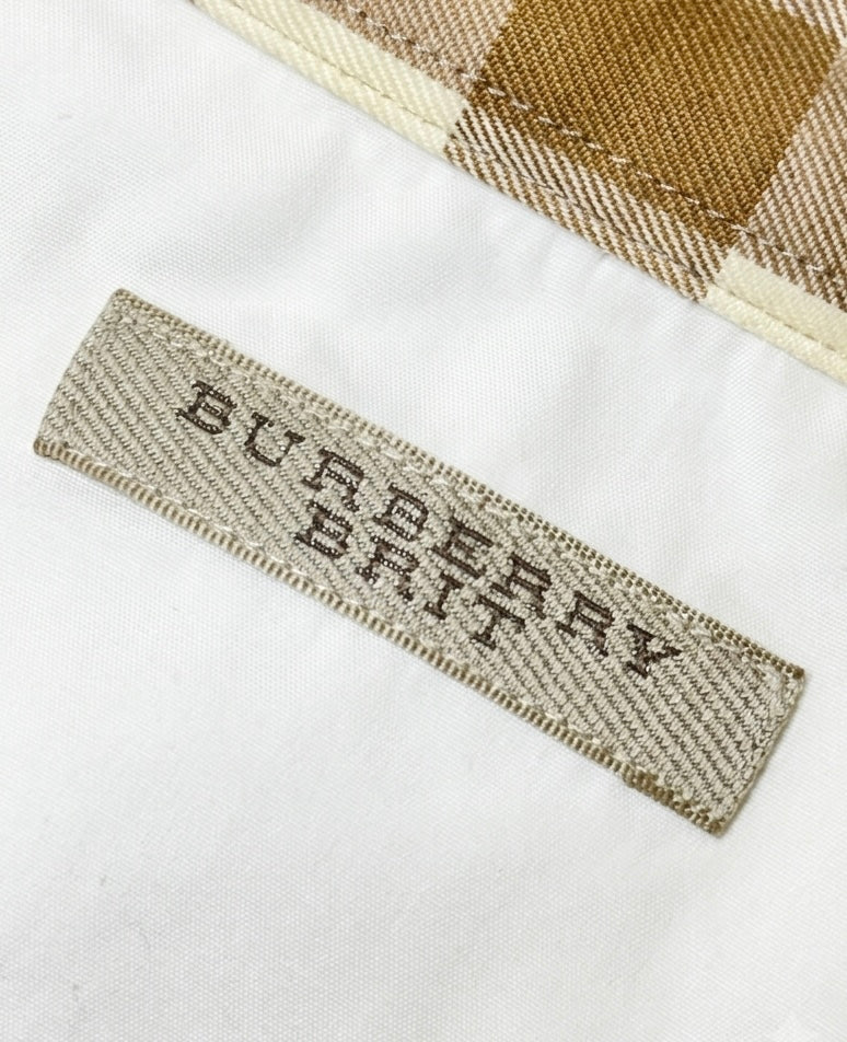 BURBERRY BRIT Men’s White Cotton Logo Shirt Size XL