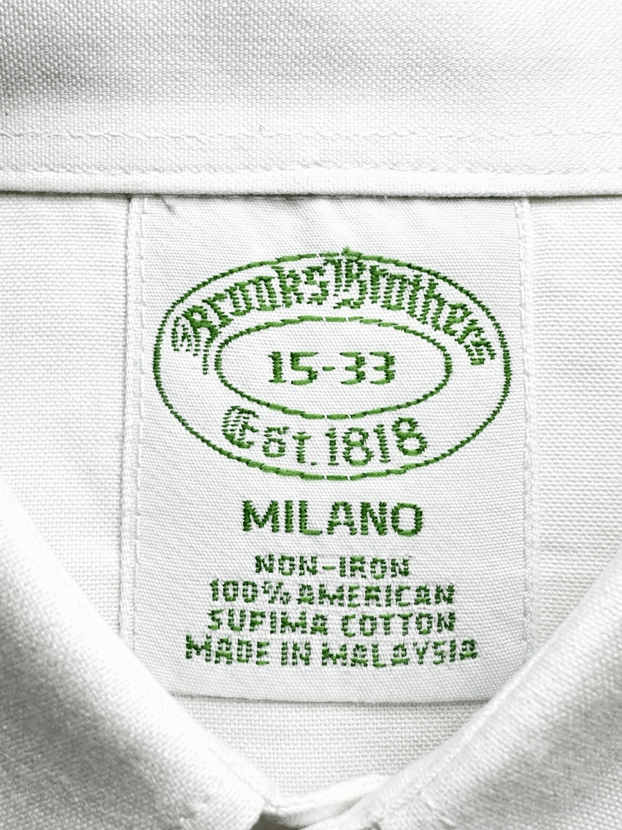 Brooks Brothers Milano Cotton Shirt Men’s Size L