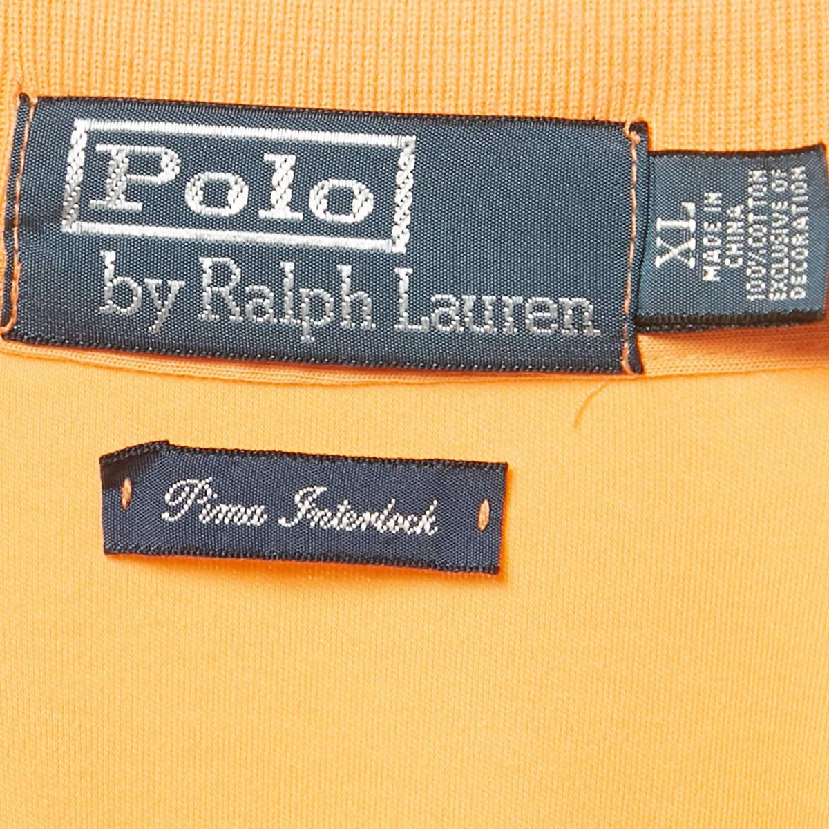 Polo Ralph Lauren Orange Pima Jersey Polo T-Shirt XL