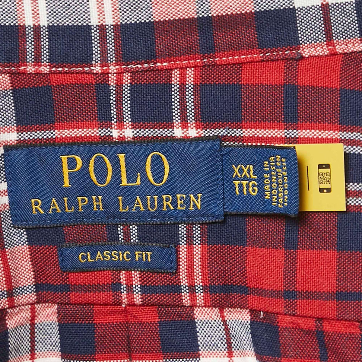 Polo Ralph Lauren Red Flannel Cotton Classic Fit Button Down Shirt XXL