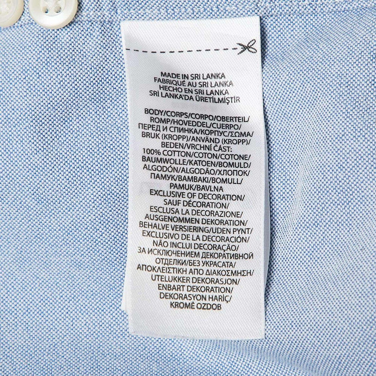 Polo Ralph Lauren Blue Flag Embroidered Cotton Half Sleeve Shirt L