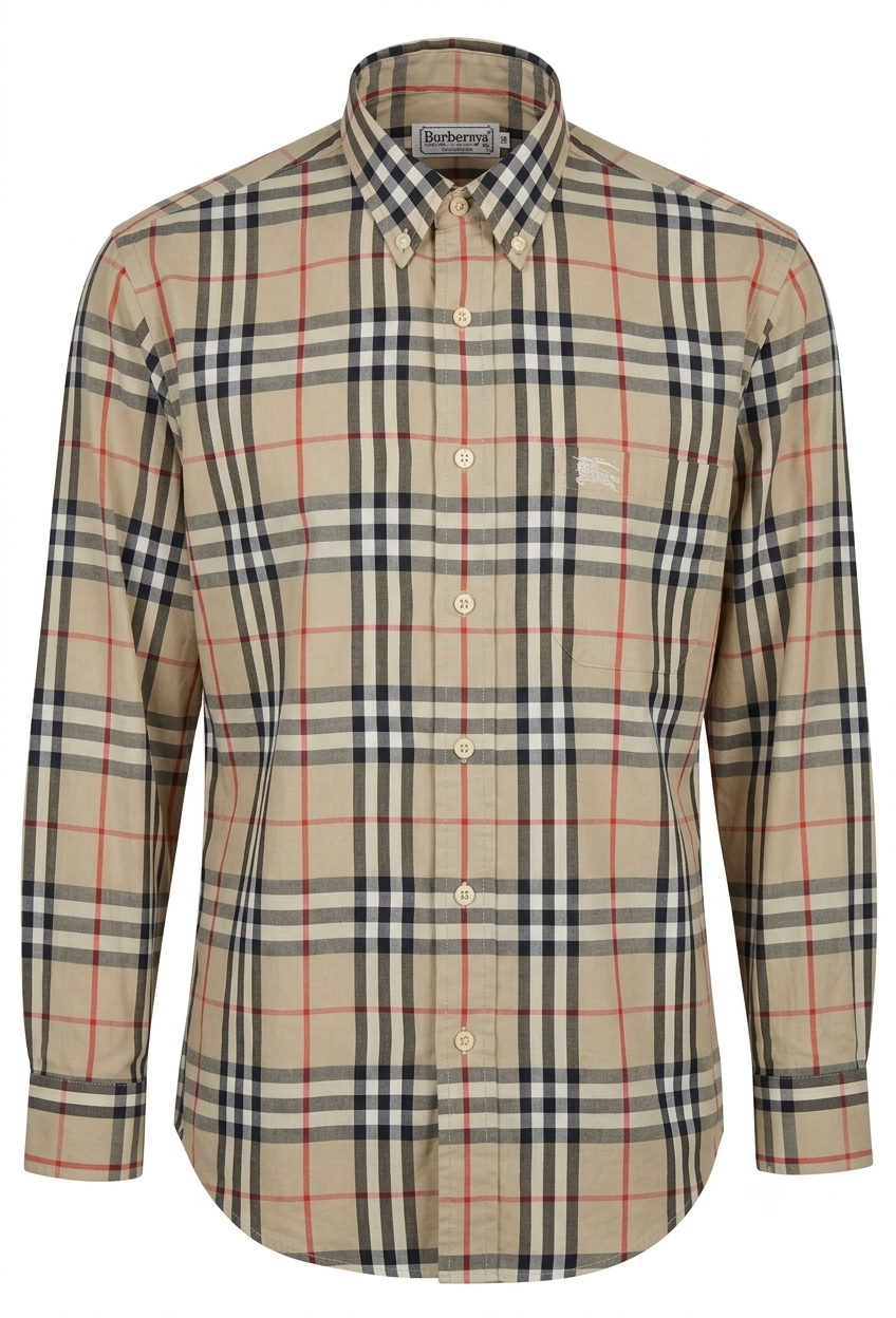 BURBERRY Pre-owned slim fit vintage check shirt men’s