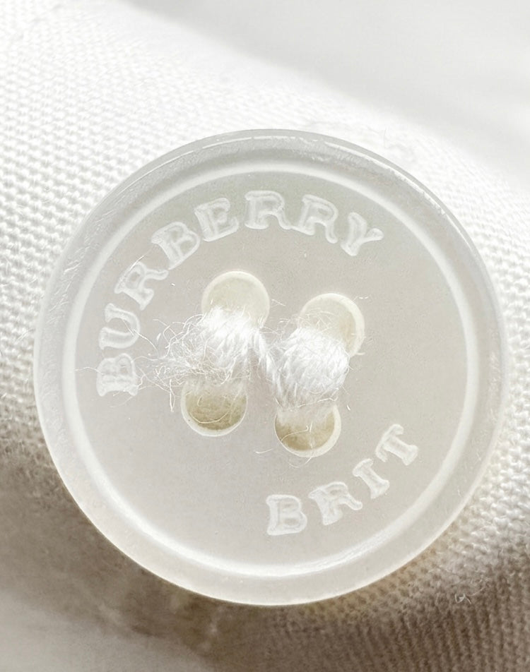 BURBERRY BRIT Men’s White Cotton Logo Shirt Size XL