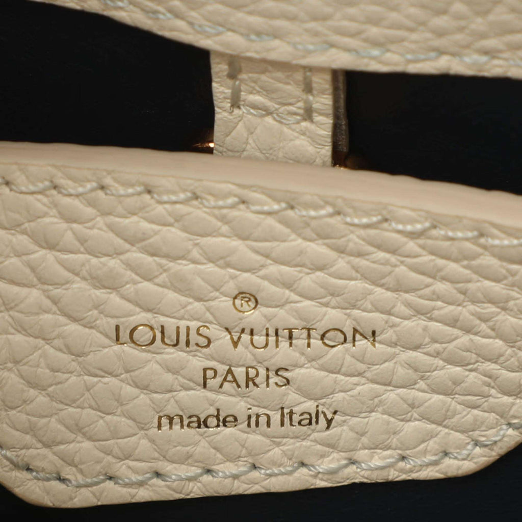 Louis Vuitton Capucines PM Navy Blue Taurillon Leather Bag