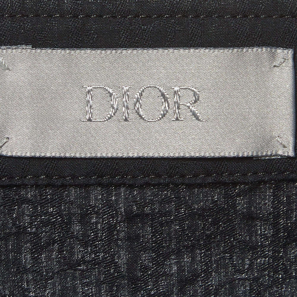 Dior Black Oblique Cotton Button Up Shirt 4XL