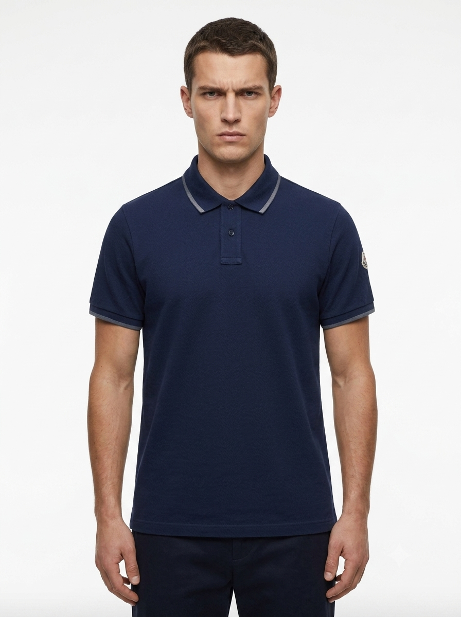 MONCLER Blue Logo Patch Men’s Size M