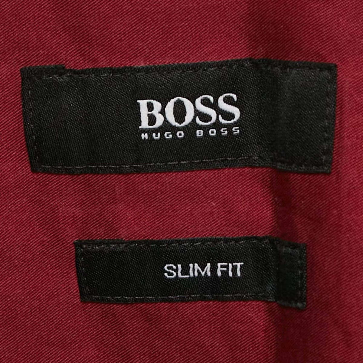 Boss By Hugo Boss Red Checked Cotton Slim Fit Ronny Shirt M