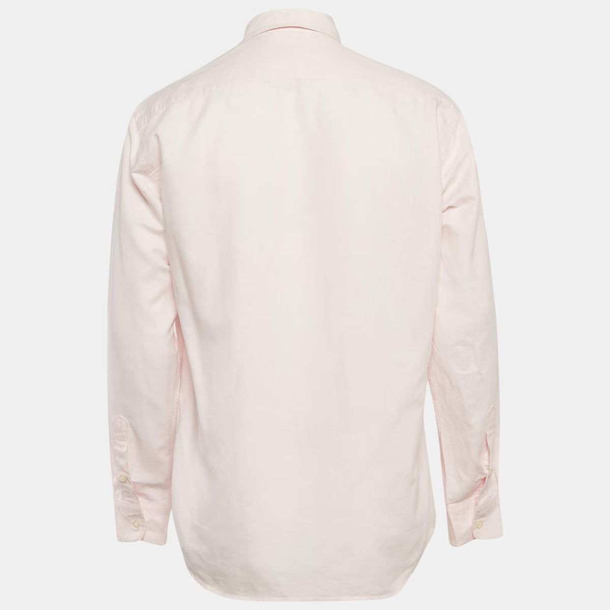 Burberry Pink Linen Long Sleeve Shirt XL
