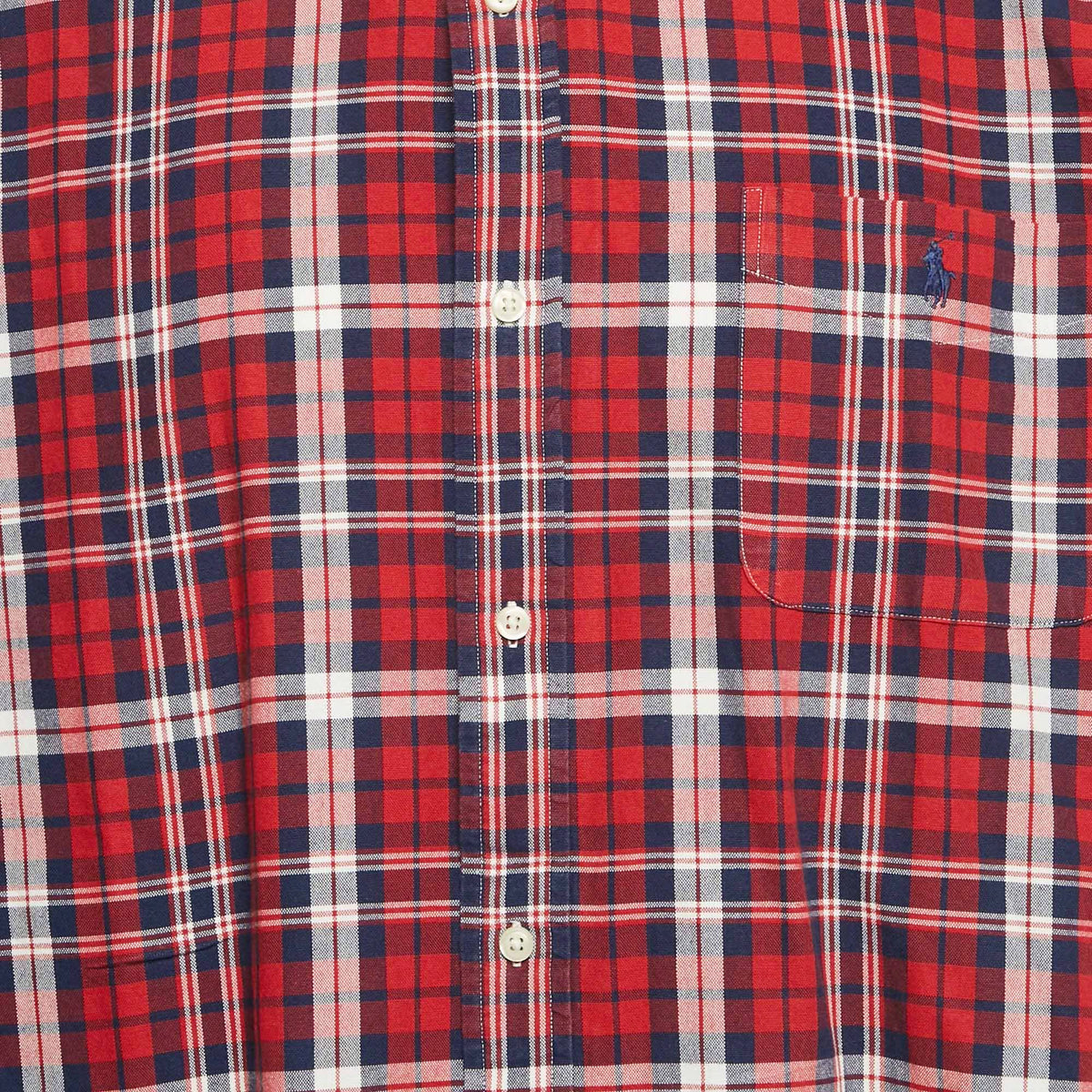 Polo Ralph Lauren Red Flannel Cotton Classic Fit Button Down Shirt XXL