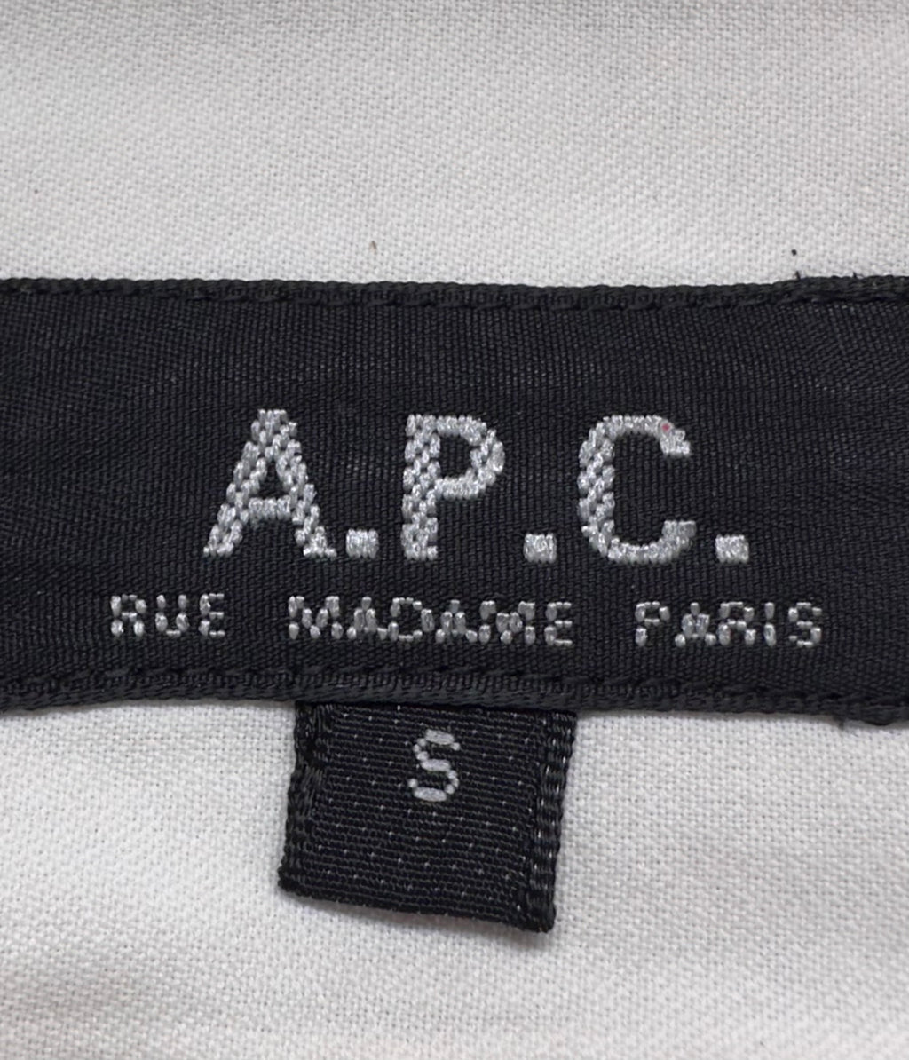 A.P.C. Rue Madame Paris Pre-Owned Light Pink Cotton Long-Sleeve Button-Down Shirt
