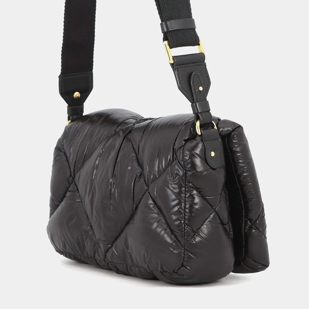 Moncler Puff Small Black Nylon Shoulder Bag