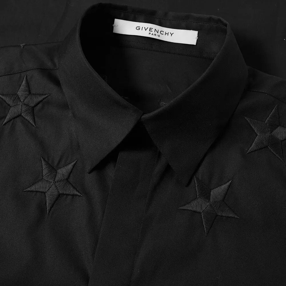 Givenchy Star Embroidered Poplin Men’s Cotton Shirt