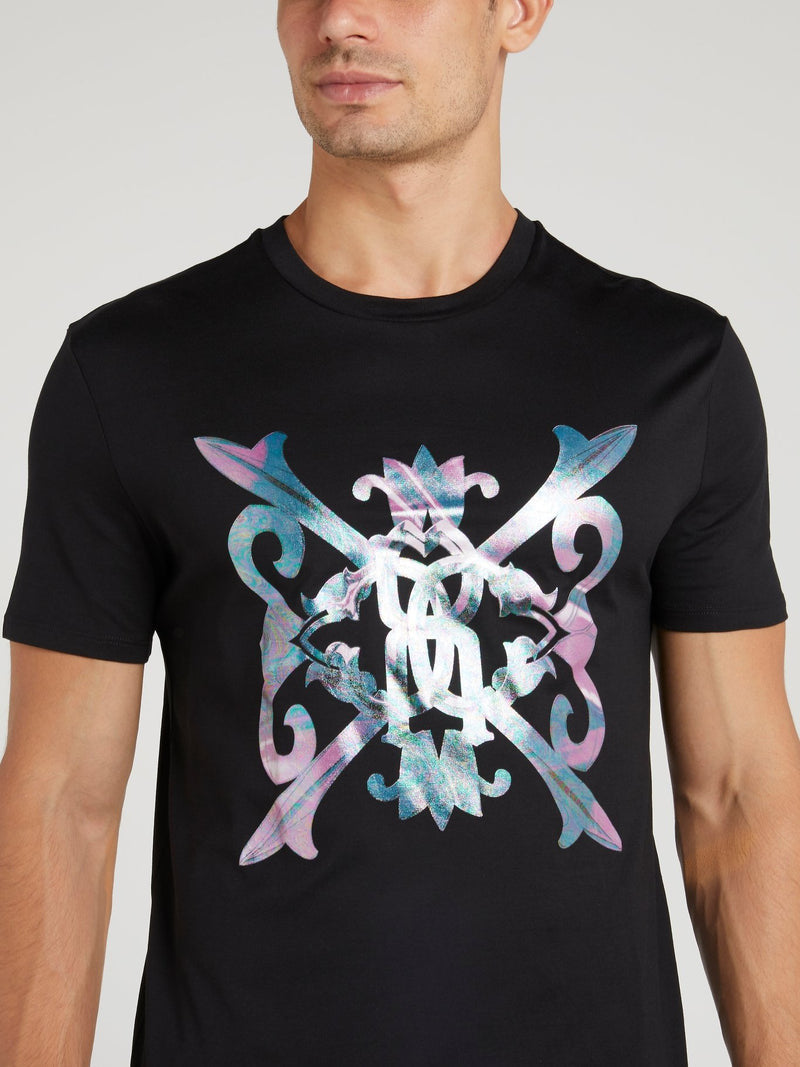 ROBERTO CAVALLI BLACK
BAROQUE PRINTED TEES Men’s