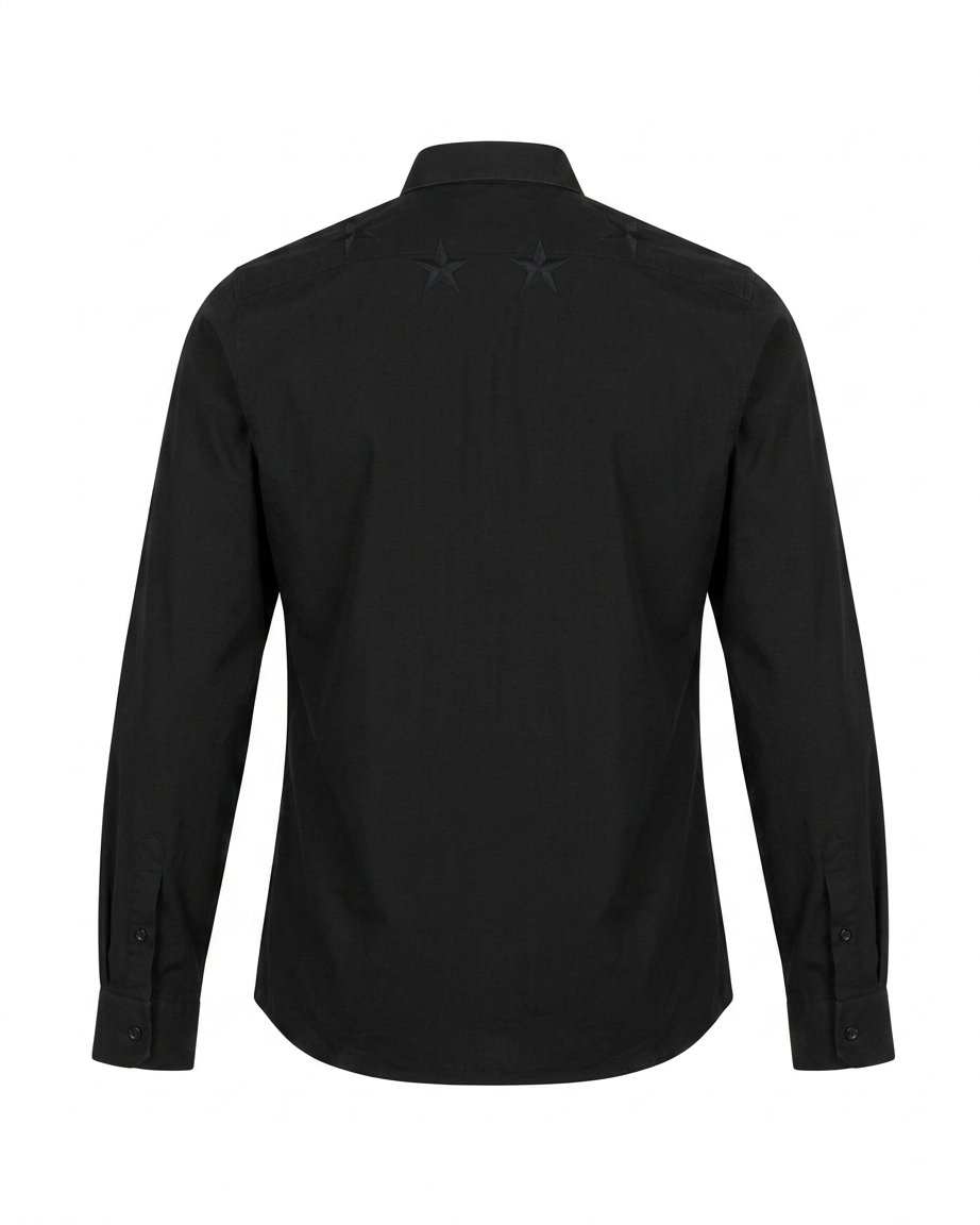 Givenchy Star Embroidered Poplin Men’s Cotton Shirt