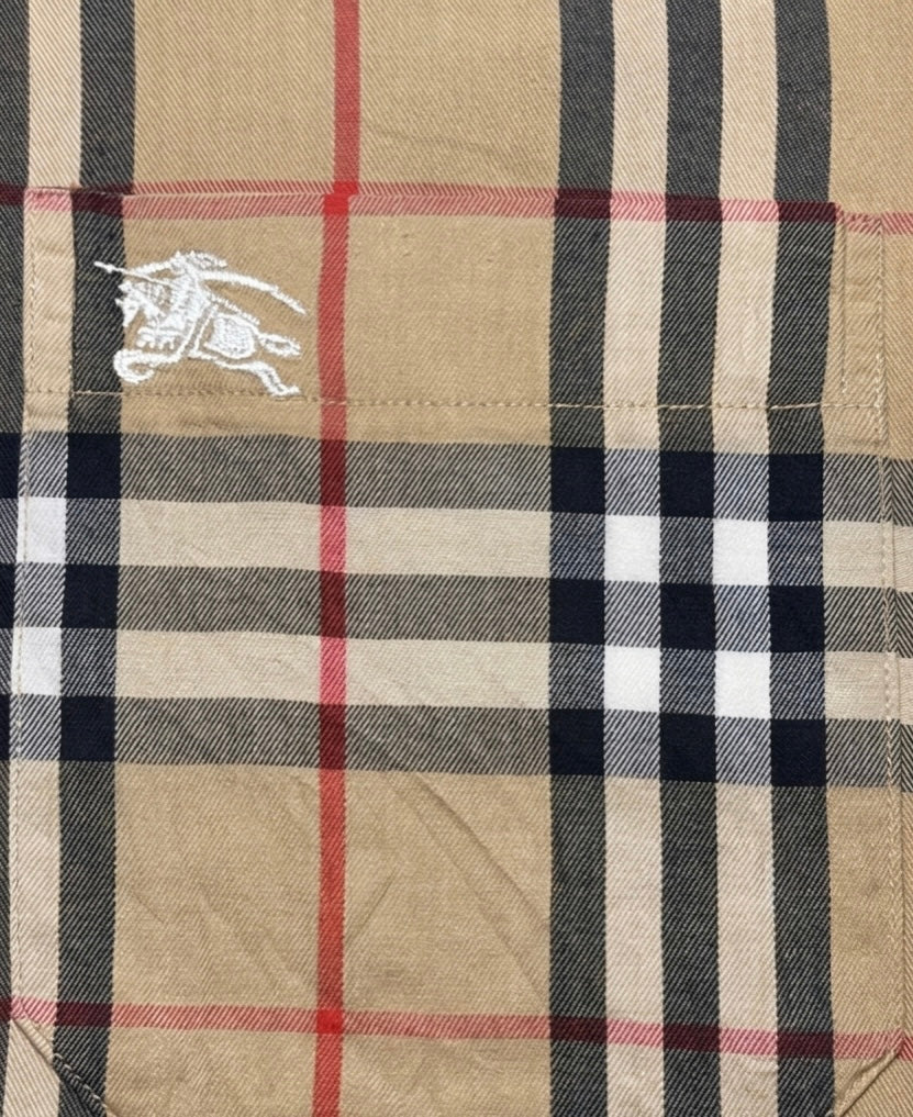 BURBERRY Pre-owned slim fit vintage check shirt men’s
