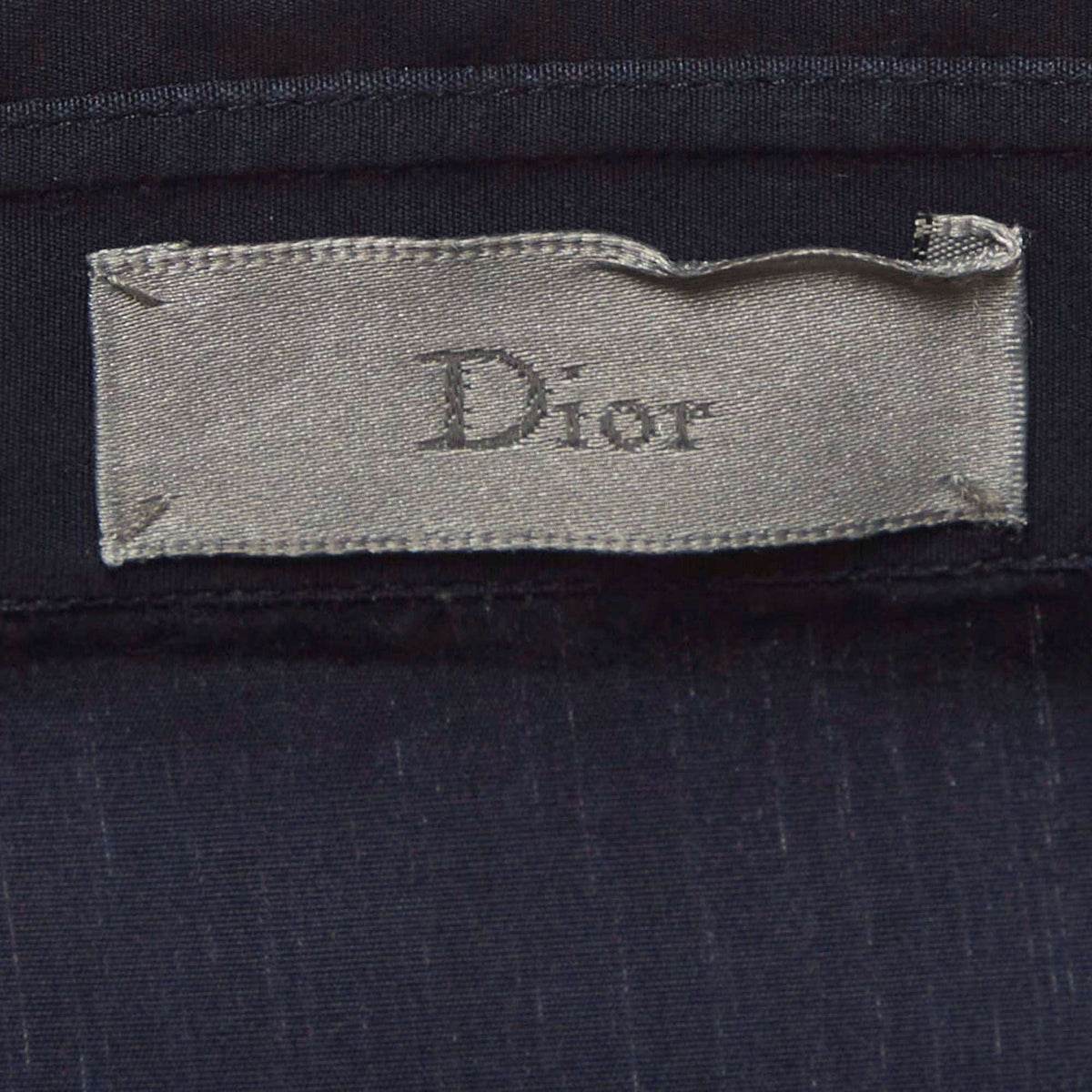 Dior Homme Navy Blue Cotton Poplin Shirt XL