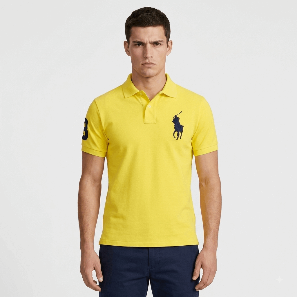 Polo Ralph Lauren Yellow Menswear Polo T-Shirt Size M
