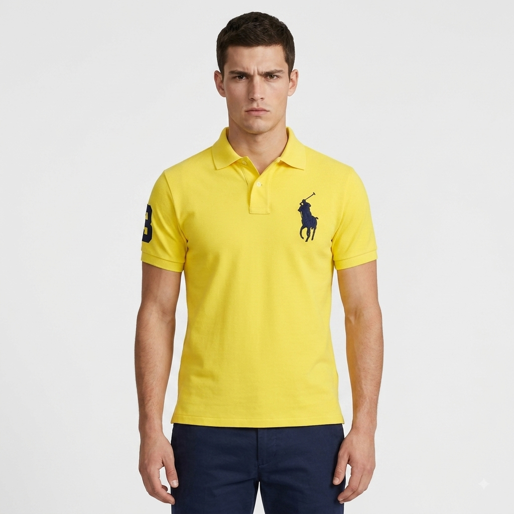 Polo Ralph Lauren Yellow Menswear Polo T-Shirt